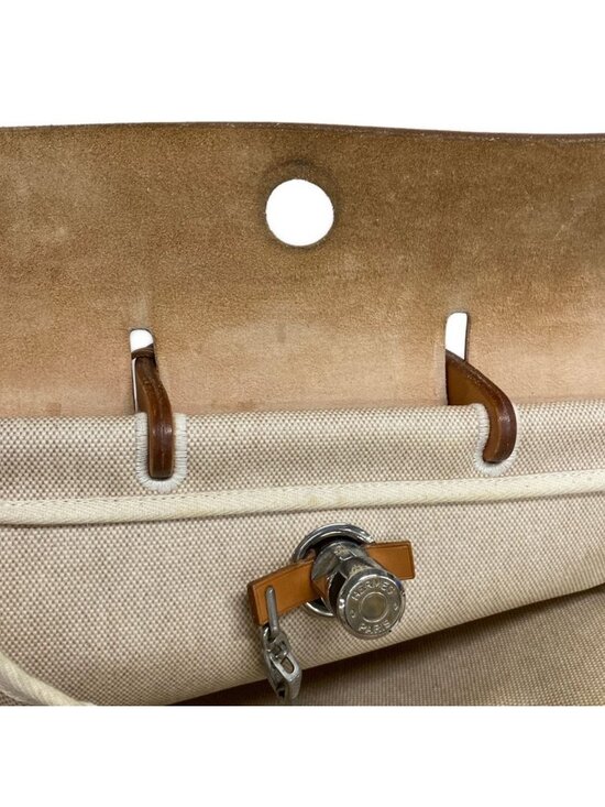 Hermes Backpack Herbag a Dos Ivory Brown main image 12